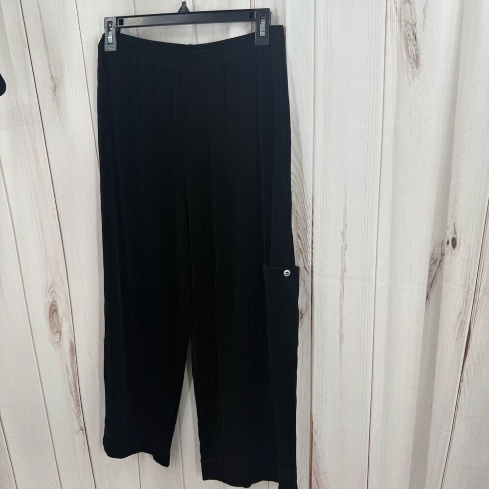 CitiKnits Women’s Medium Black Stretchy Slinky Pants with Pockets